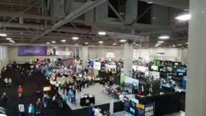 RootsTech expo hall of genealogy vendors