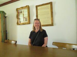 My 2016 visit to Graefenhausen was so much better than my 1999 visit. Instead of standing outside the town hall, I got to sit in the mayor's chair!